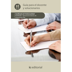 Operaciones básicas de restaurante y bar. HOTR0208 Guía para el docente y solucionarios