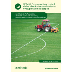 Programación y control de las labores de mantenimiento y recuperación del césped. AGAJ0308 - Gestión de la instalación y mant...