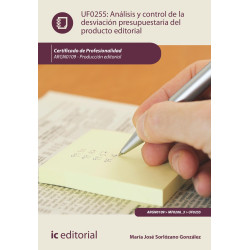 Análisis y control de la desviación presupuestaria del producto editorial. ARGN0109 - Producción editorial