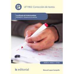 Corrección de textos. ARGN0210 - Asistencia a la edición