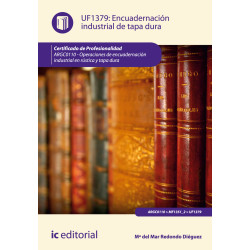 Encuadernación industrial de tapa dura. ARGC0110 - Operaciones de encuadernación industrial en rústica y tapa dura