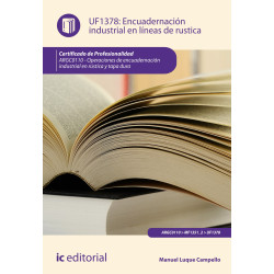 Encuadernación industrial en líneas de rústica. ARGC0110 - Operaciones de encuadernación industrial rústica y tapa dura