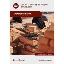 Ejecución de fábricas para revestir. EOCB0108 - Fábricas de albañilería