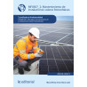 Mantenimiento de instalaciones solares fotovoltaicas. ENAE0108 - Montaje y Mantenimiento de Instalaciones Solares Fotovoltaicas
