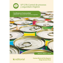 Control de procesos y seguridad e higiene. INAV0109 - Fabricación de conservas vegetales