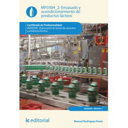 Envasado y acondicionamiento de productos lácteos. INAE0209 - Elaboración de leches de consumo y productos lácteos