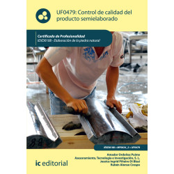 Control de calidad del producto semielaborado. IEXD0108 - Elaboración de la piedra natural