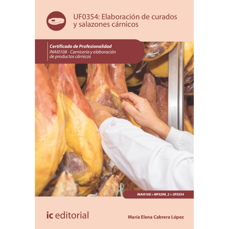 Elaboración de curados y salazones cárnicos. INAI0108 - Carnicería y elaboración de productos cárnicos