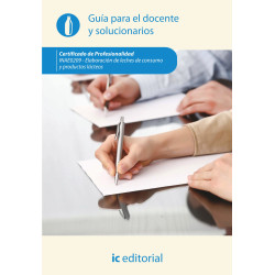 Elaboración de leches de consumo y productos lácteos. INAE0209 - Guía para el docente y solucionarios