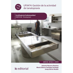 Gestión de la actividad de tanatopraxia. SANP0108 - Tanatopraxia