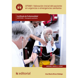 Valoración inicial del paciente en urgencias o emergencias sanitarias. SANT0208 - Transporte sanitario