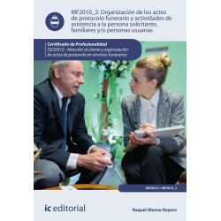 Organización de los actos de protocolo funerario y actividades de asistencia a la persona solicitante, familiares y/o persona...