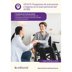 Programas de autonomía e higiene en el aseo personal del ACNEE. SSCE0112 - Atención al alumnado con necesidades educativas es...
