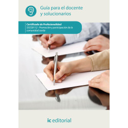 Promoción y participación de la comunidad sorda. SSCG0112 - Guía para el docente y solucionarios