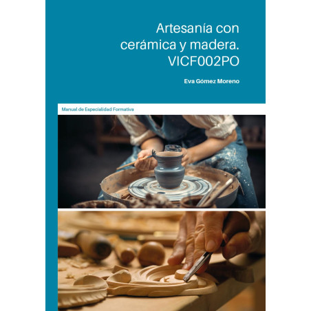 Artesanía con cerámica y madera. VICF002PO
