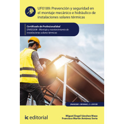 Prev. segurid. mont. mecánic. hidráulico instalac. solares térmicas