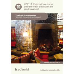 Colocación en obra de elementos singulares de piedra natural. IEXD0409 - Colocación de piedra natural