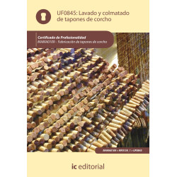 Lavado y colmatado de tapones de corcho. MAMA0109 - Fabricación de tapones de corcho