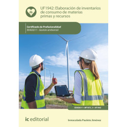 Elaboración de inventarios de consumo de materias primas y recursos. SEAG0211 - Gestión ambiental
