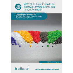 Acondicionado de materiales termoplásticos para su transformación. QUIT0209 - Operaciones de transformación de polímeros term...