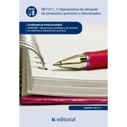 Operaciones de almacén de productos químicos y relacionados. QUIE0308 - Operaciones auxiliares y de almacén en industrias y l...