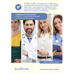 Análisis y actuaciones en diferentes contextos de intervención (salud y sexualidad, educación, ocio, deporte, conciliación de...