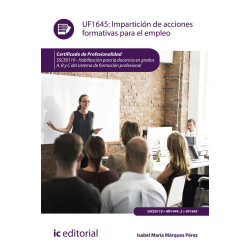 Impartición de acciones formativas para el empleo. SSCE0110 - Habilitación para la docencia en grados A, B y C del Sistema de...