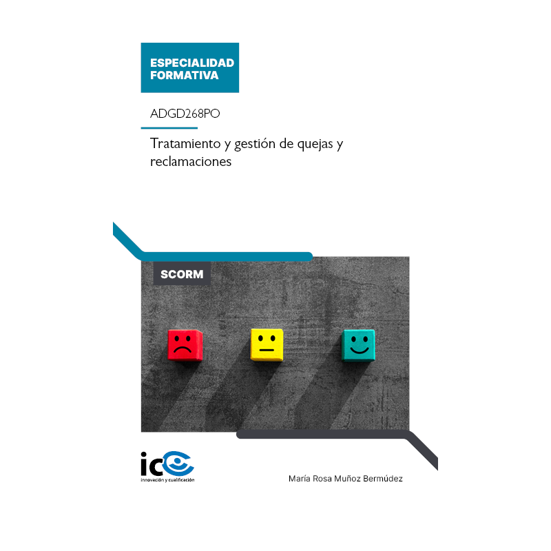 Tratamiento y gestión de quejas y reclamaciones. ADGD268PO - contenido online