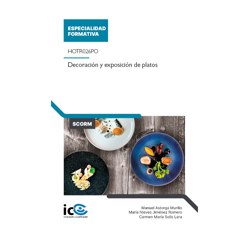 Decoración y exposición de platos. HOTR026PO - contenido online