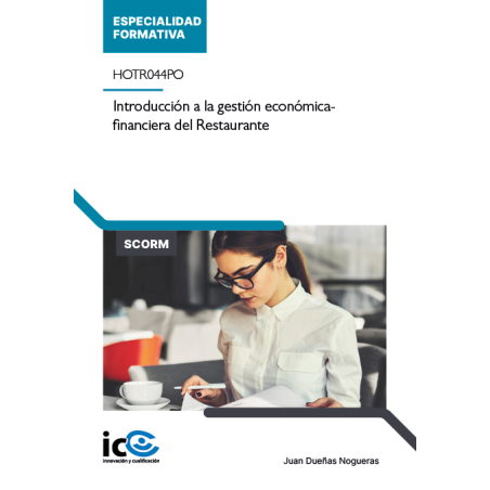 Introducción a la gestión económica-financiera del Restaurante. HOTR044PO - contenido online