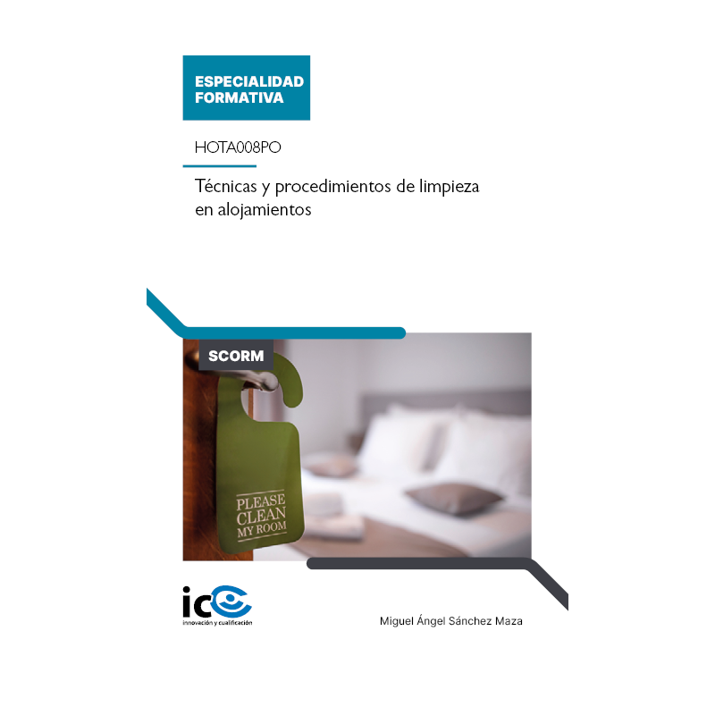 Técnicas y procedimientos de limpieza en alojamientos. HOTA008PO - contenido online