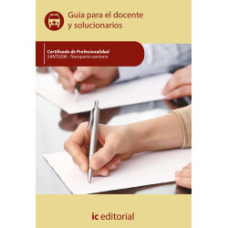 Transporte sanitario. SANT0208 - Guía para el docente y solucionarios
