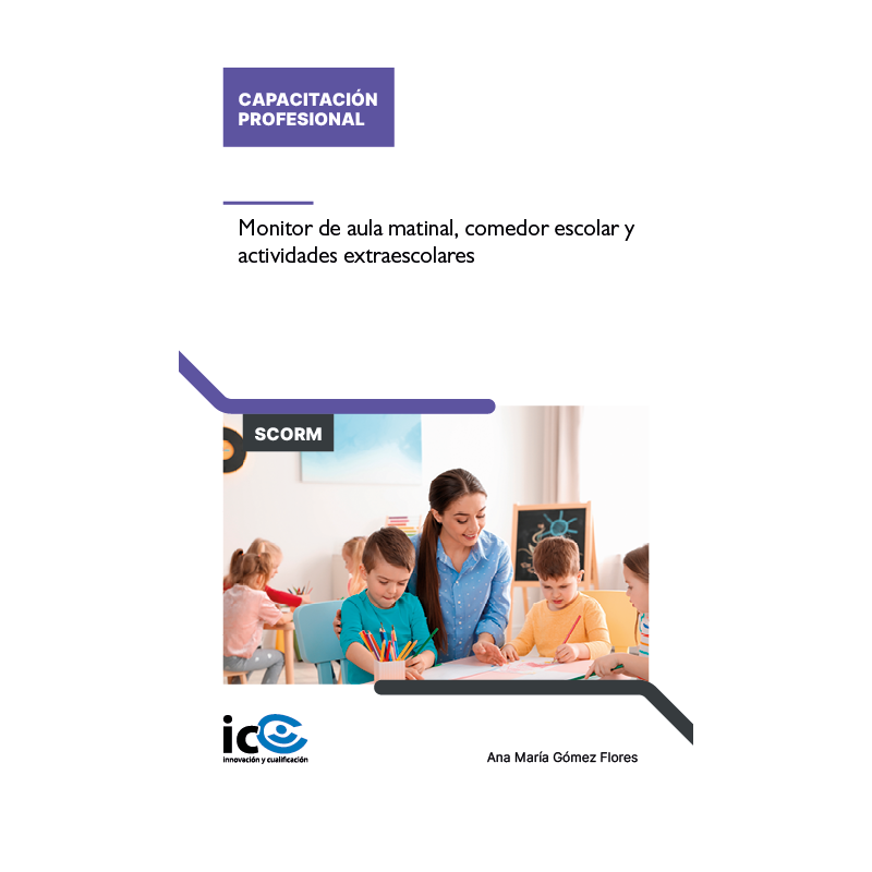 Monitor de aula matinal y comedor escolar - contenido online