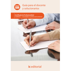 Actividades auxiliares de comercio. COMT0211 - Guía para el docente y solucionarios