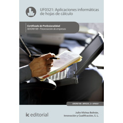 Aplicaciones informáticas de hojas de cálculo. ADGN0108 - Financiación de Empresas