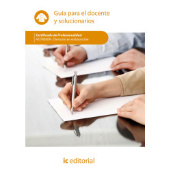 Dirección en restauración. HOTR0309 - Guía para el docente y solucionarios