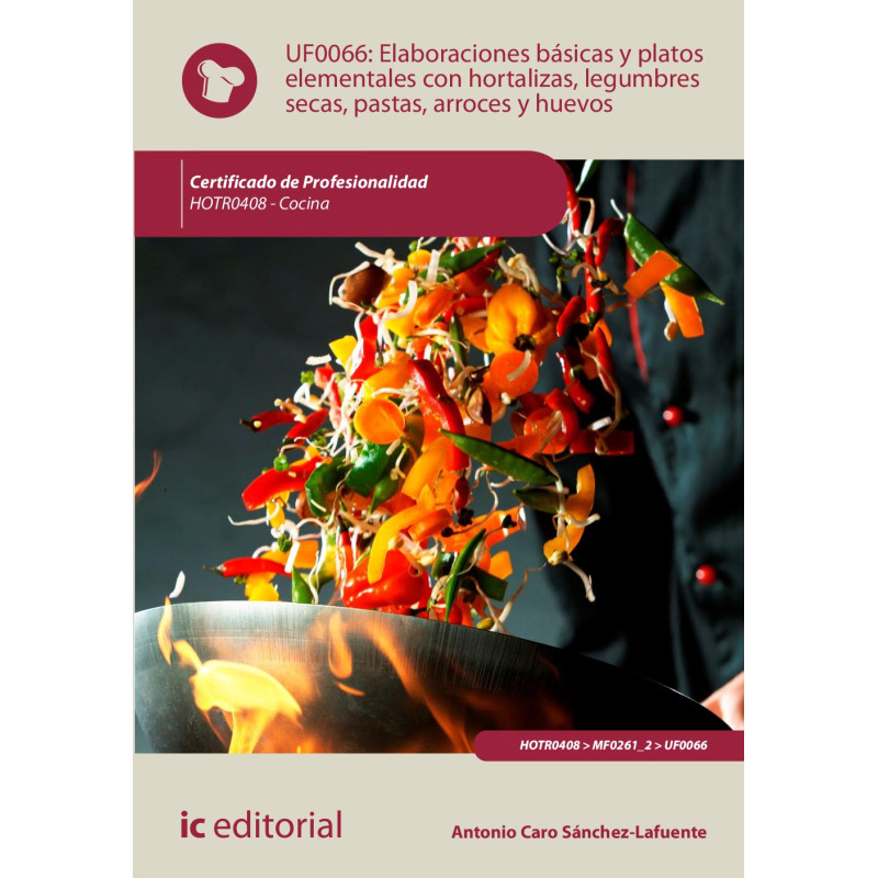 Elaboraciones básicas y platos elementales con hortalizas, legumbres secas, pastas, arroces y huevos. HOTR0408 - Cocina